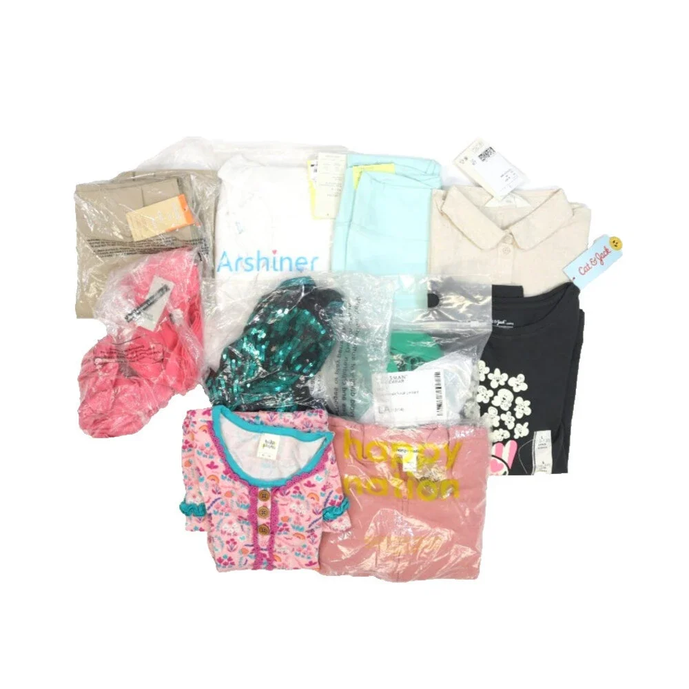 Wholesale Bulk Lot Of 10 Girls Size Large 10/12 Mixed Season Tops Bottoms